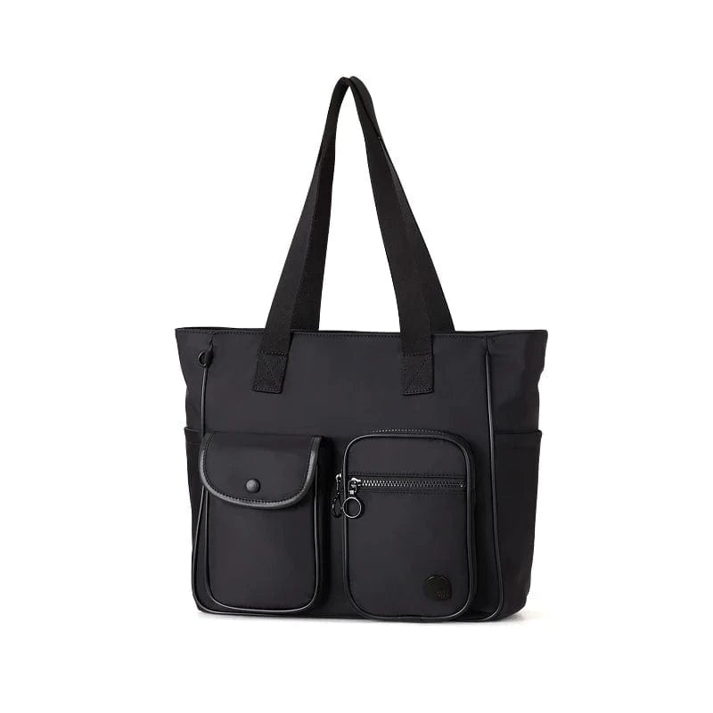 Grand Sac de Cours en Toile Noir