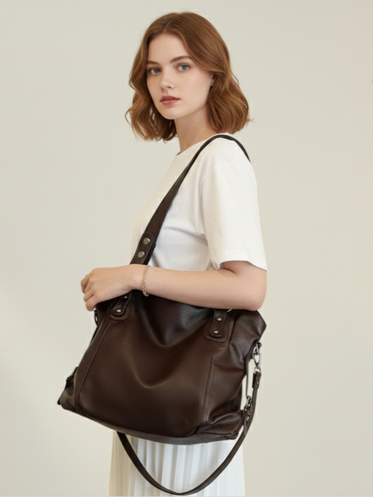 Sac de Cours Marron Foncé