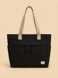 Sac Porté Épaule Femme Nylon Uni Noir