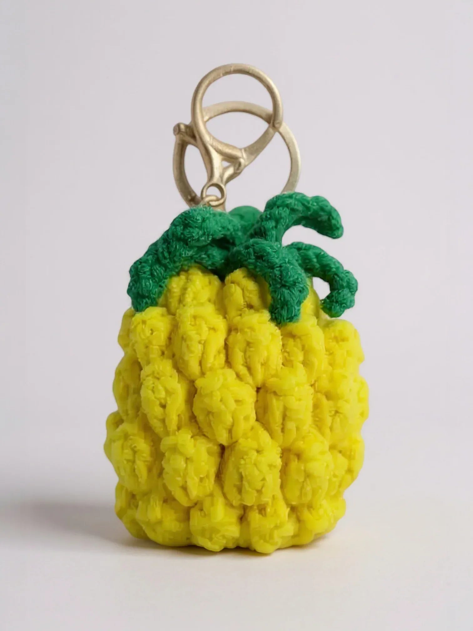 Bijou de Sac au Crochet Ananas Jaune