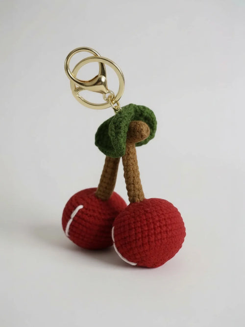 Bijou de Sac au Crochet Cerise Rouge
