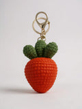 Bijou de Sac au Crochet Fraise Rouge