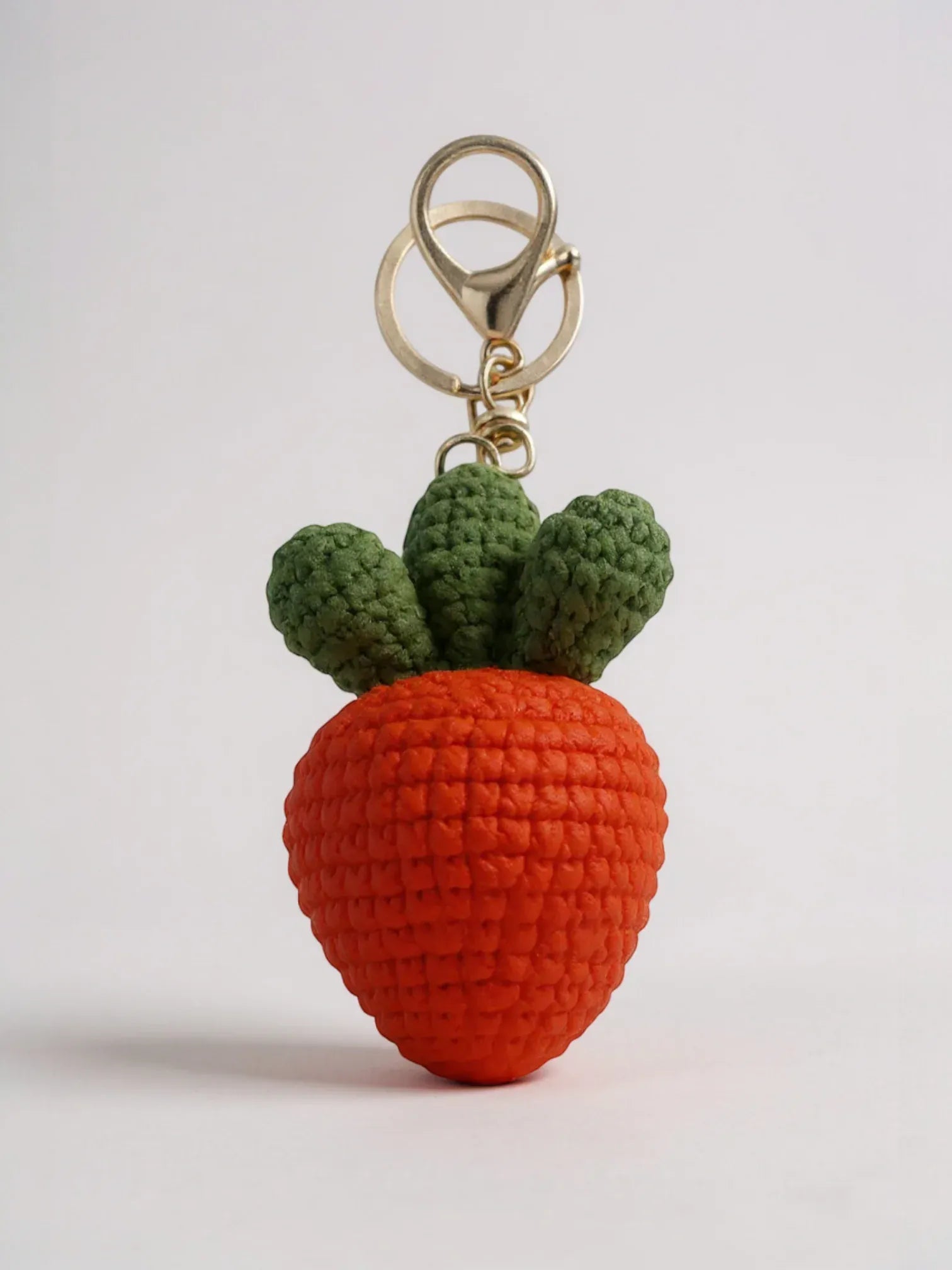 Bijou de Sac au Crochet Fraise Rouge