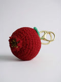 Bijou de Sac au Crochet Grenade Rouge