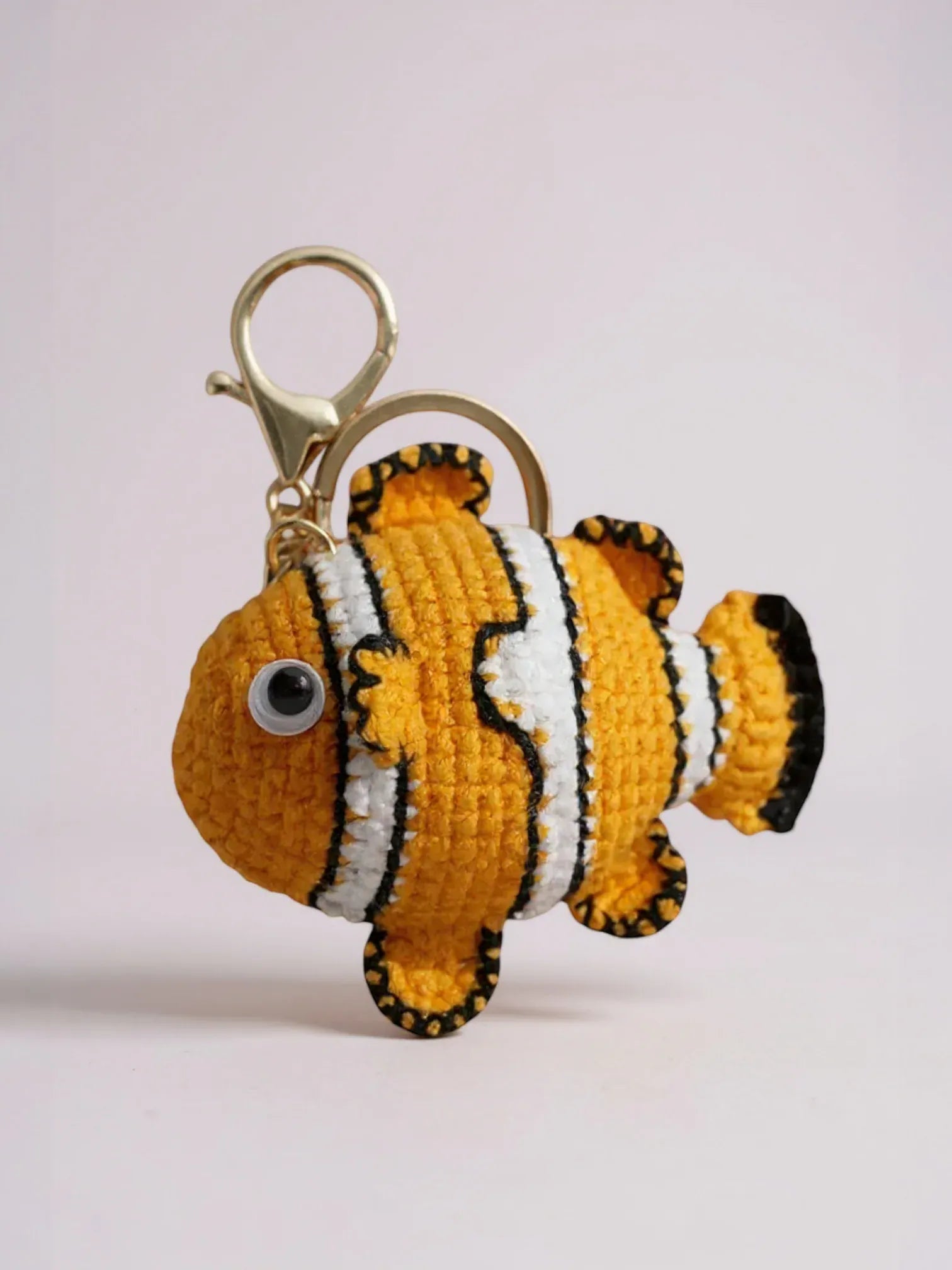 Bijou de Sac au Crochet Poisson Rouge