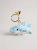 Bijou de Sac au Crochet Requin Bleu