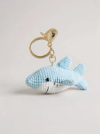 Bijou de Sac au Crochet Requin Bleu