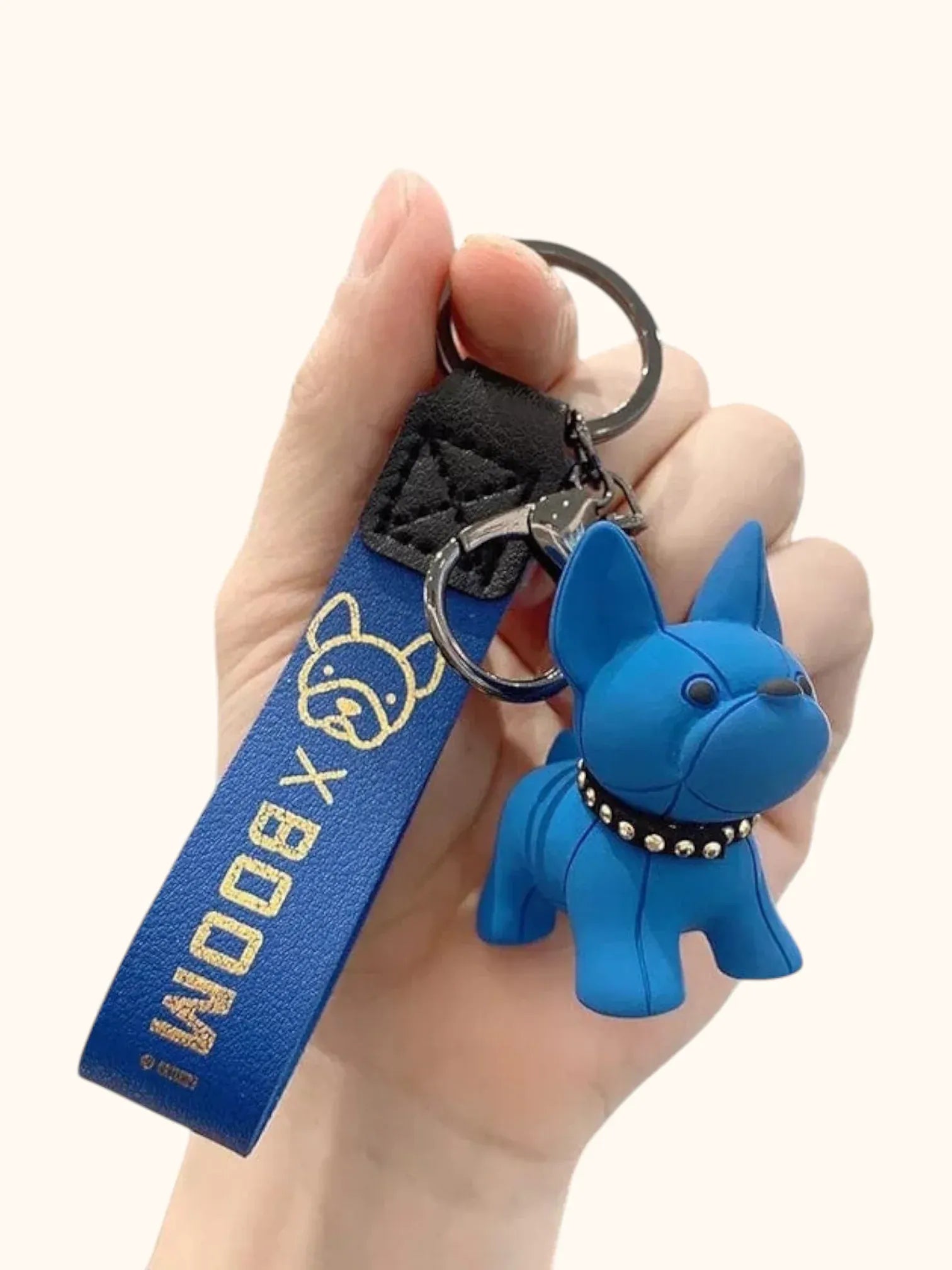 Bijou de Sac Bulldog Bleu