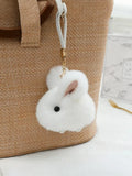 Bijou de Sac Lapin Doux Blanc