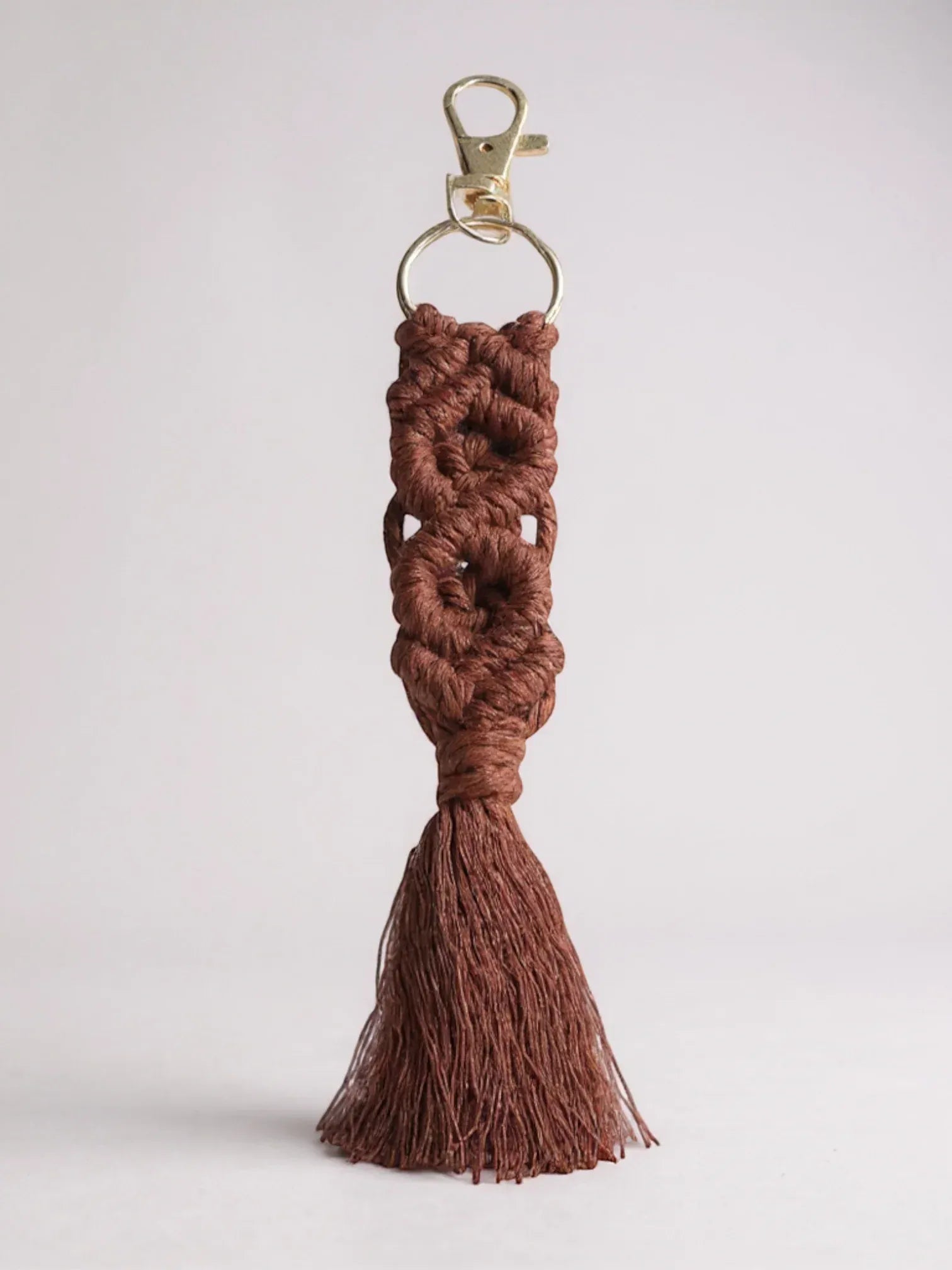 Bijou de Sac Macramé Marron Terre