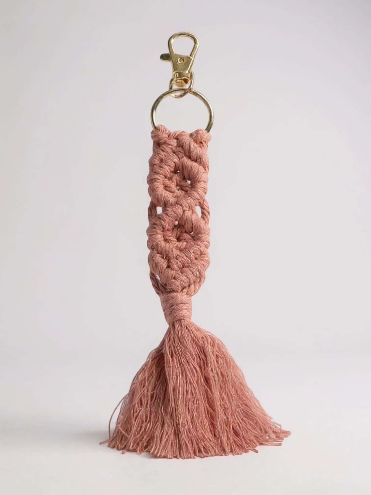 Bijou de Sac Macramé Rose