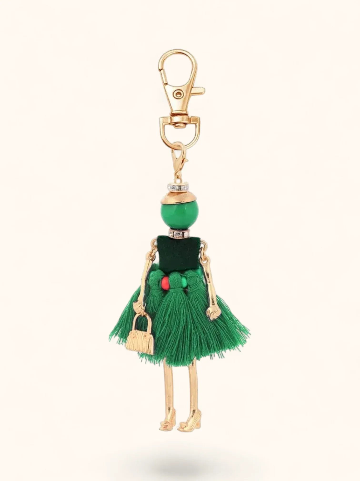 Bijou de Sac Poupée Vert