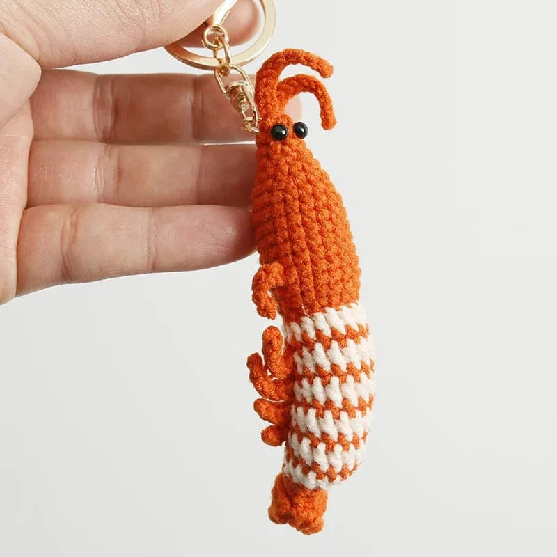 Bijou de Sac au Crochet Crevette