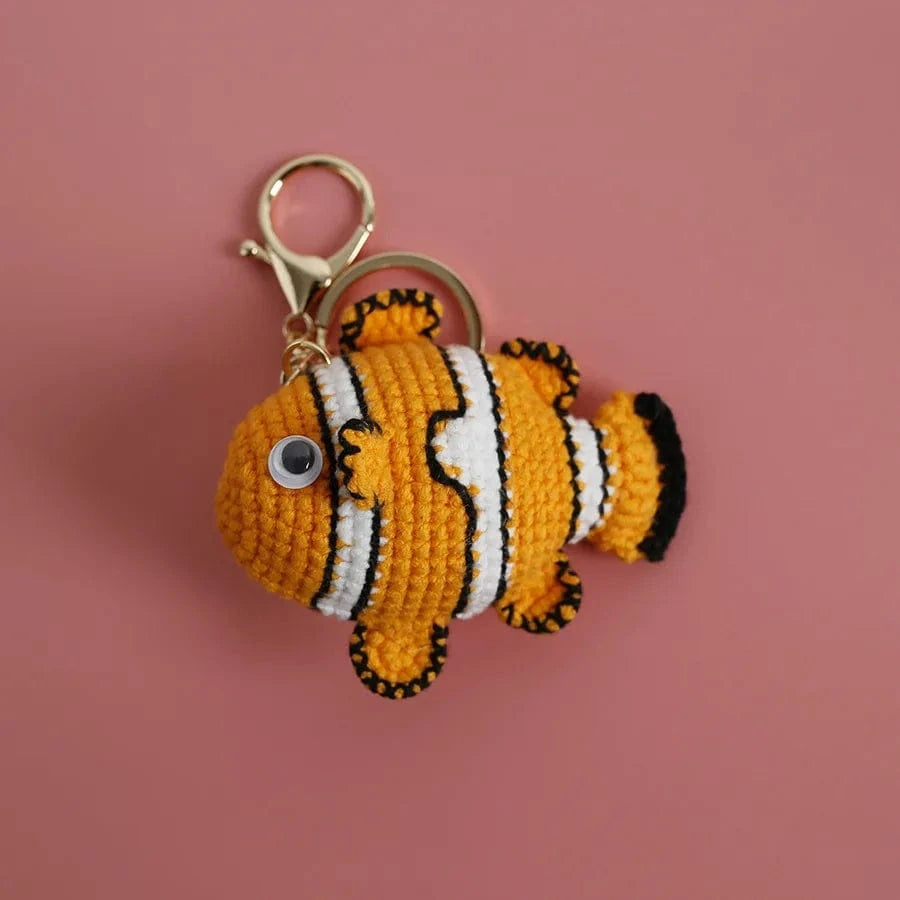 Bijou de Sac au Crochet Poisson Rouge