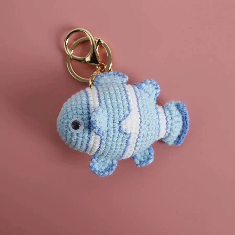 Bijoux de Sac au Crochet Poisson Rouge ZJJKR03870