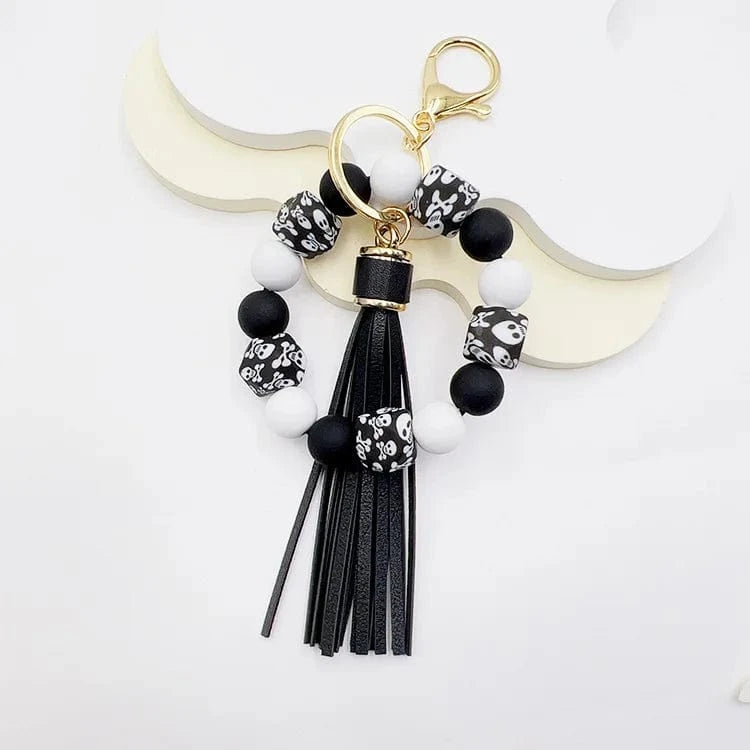 Bijoux de Sac Cuir Skull x304