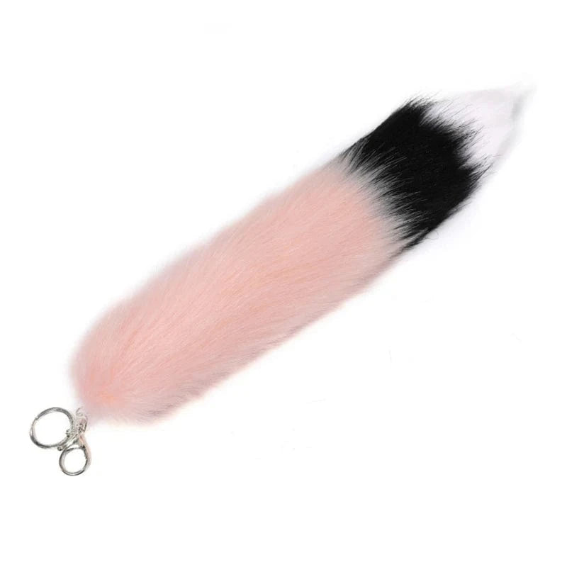 Bijoux de Sac Fourrure Style  DD-Pink 35CM