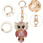 Bijoux de Sac Strass Hibou