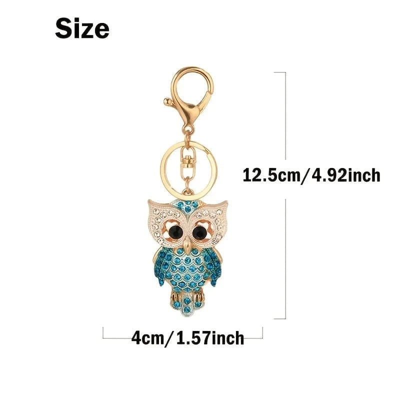 Bijoux de Sac Strass Hibou