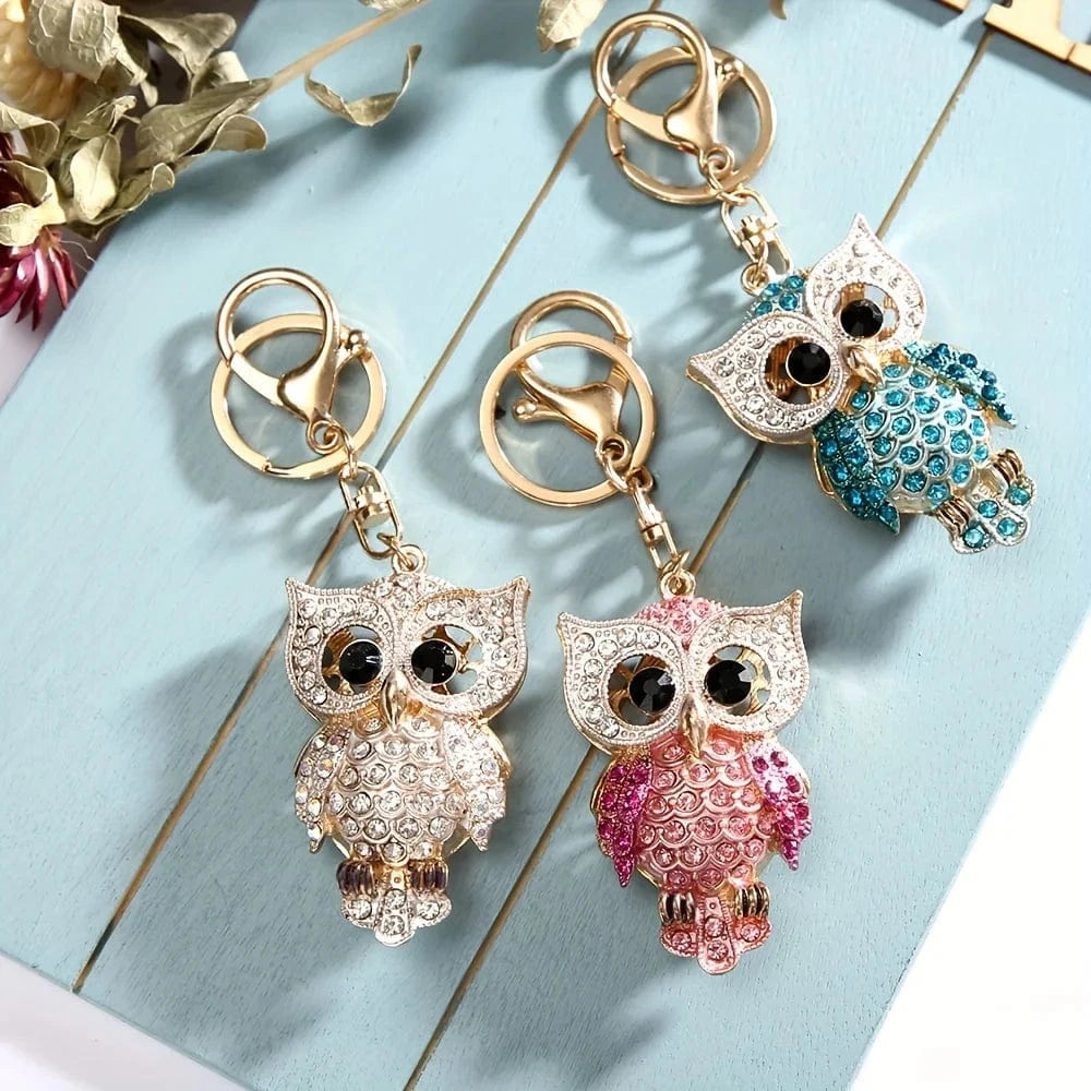 Bijou de Sac Strass Hibou