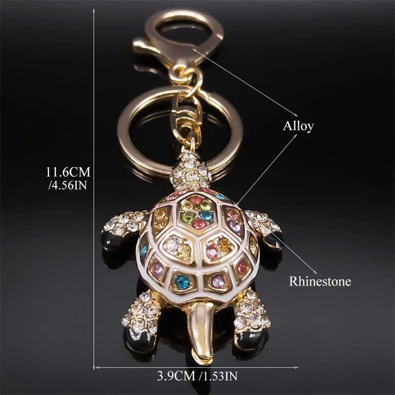 Bijoux de Sac Strass Tortue de Mer