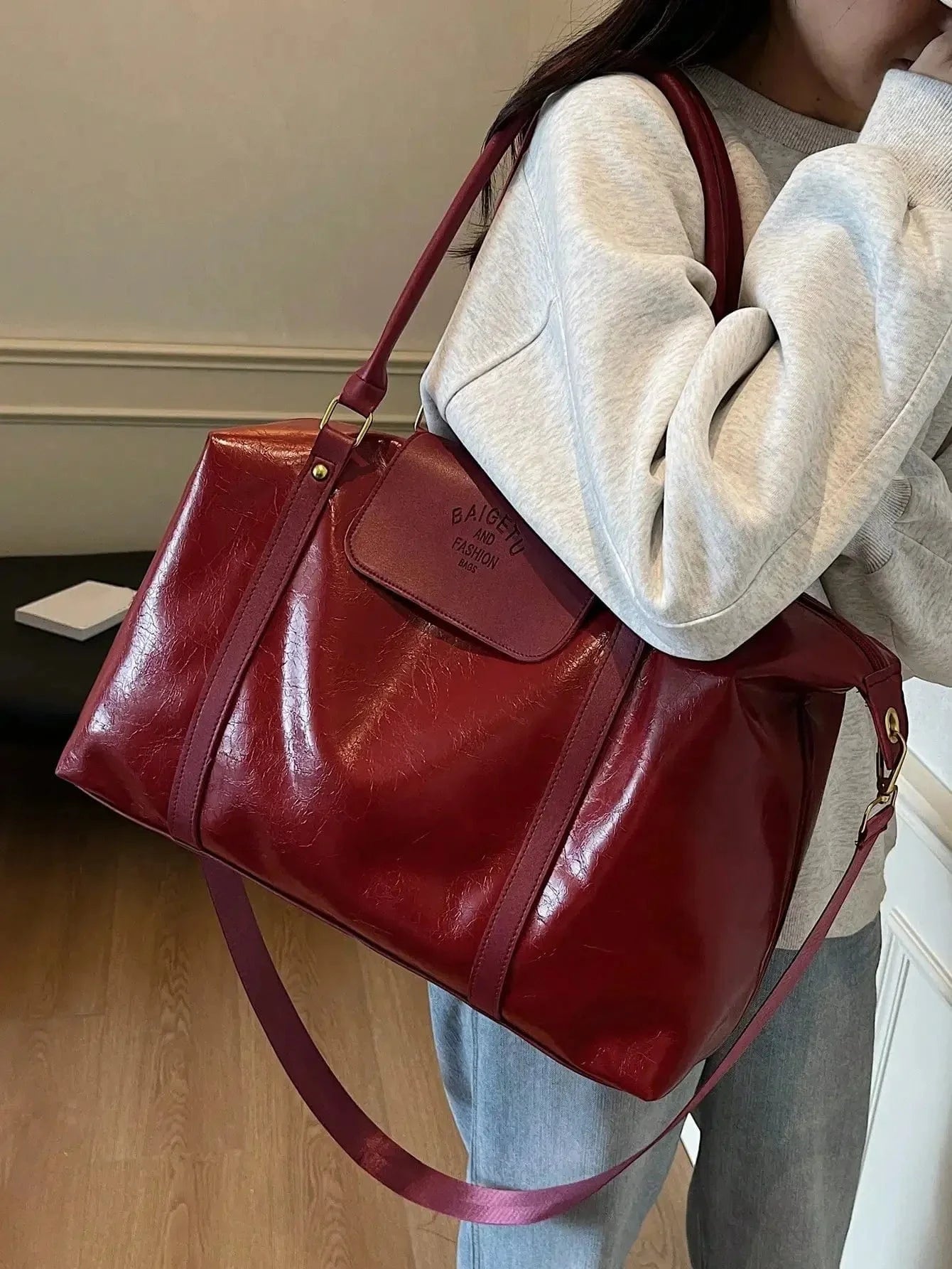 Cabas de Cours Cuir Fashion