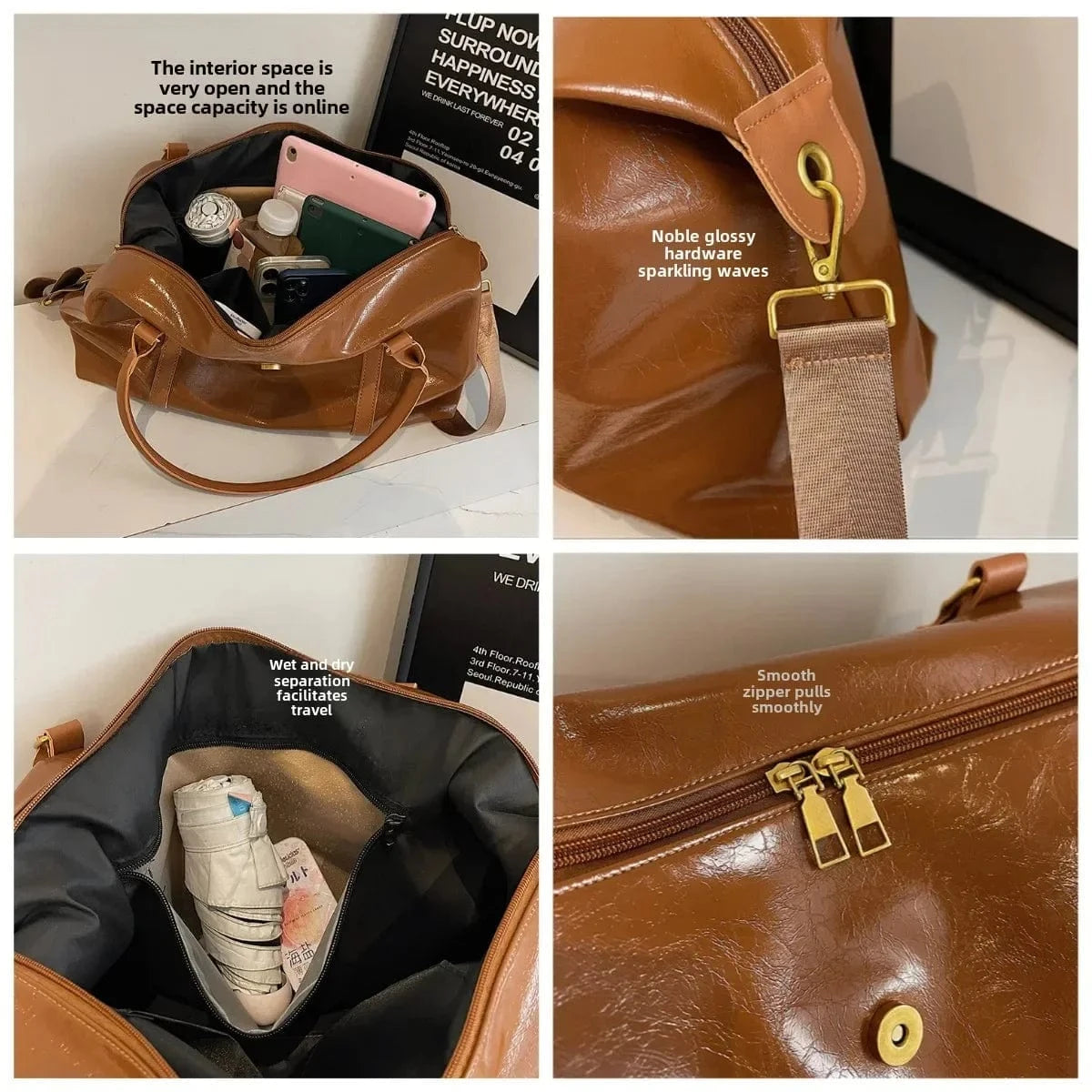Cabas de Cours Cuir Fashion