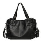 Cabas de Cours en Cuir Noir
