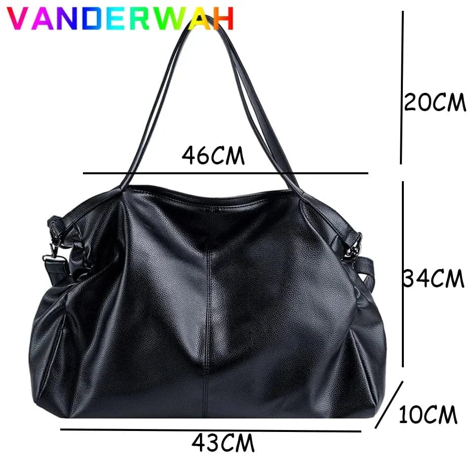 Cabas de Cours en Cuir Zipper