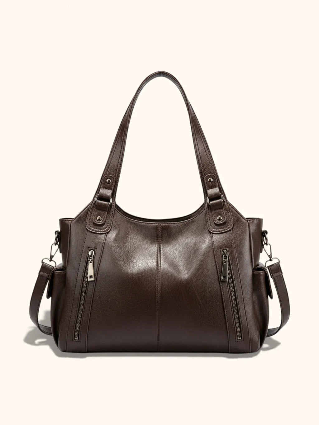 Épaulière de Cours en Simili Cuir Marron