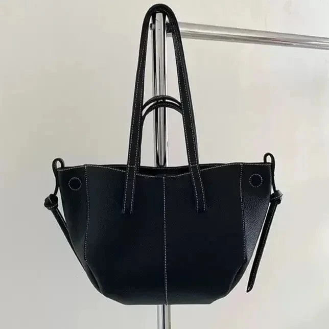 Grand Cabas en Cuir Black Small