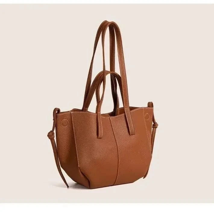 Grand Cabas en Cuir Brown Small