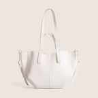 Grand Cabas en Cuir White Small