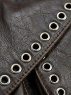 Grand Sac a Main de Cours Y2K Rivet Café