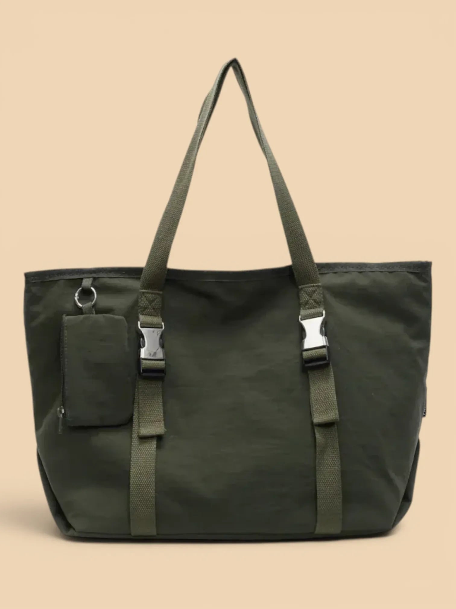 Grand Sac Cabas de Cours en Nylon Clipser Vert