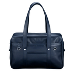 Grand Sac Cabas de Cours en Simili Cuir Marine