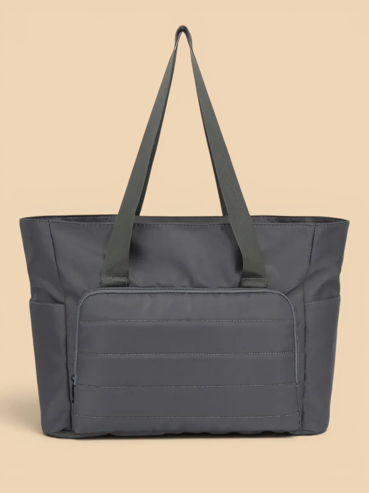 Grand Sac Cabas en Nylon Gris