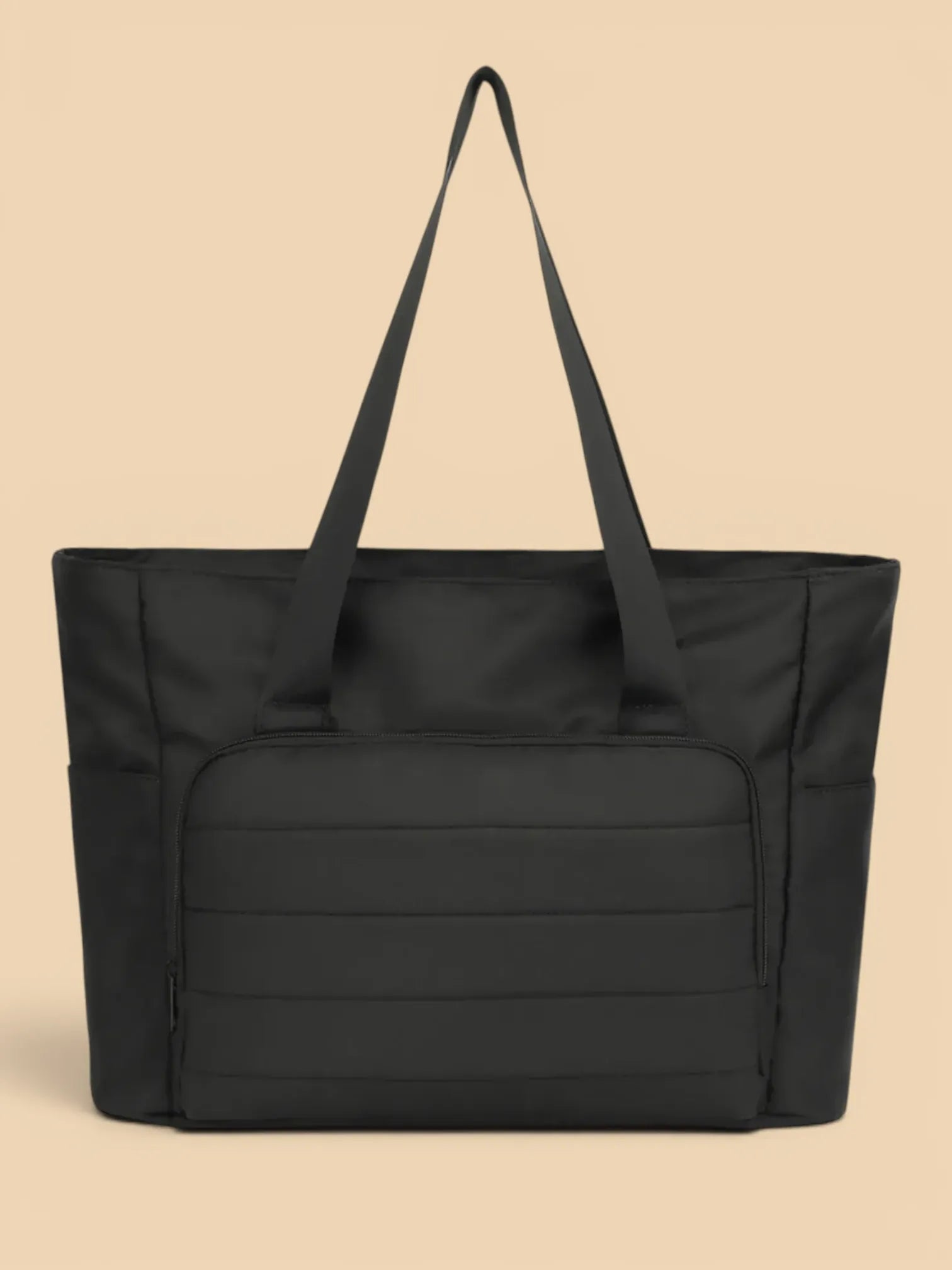 Grand Sac Cabas en Nylon Noir