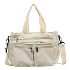 Grand Sac de Cour en Velours Beige