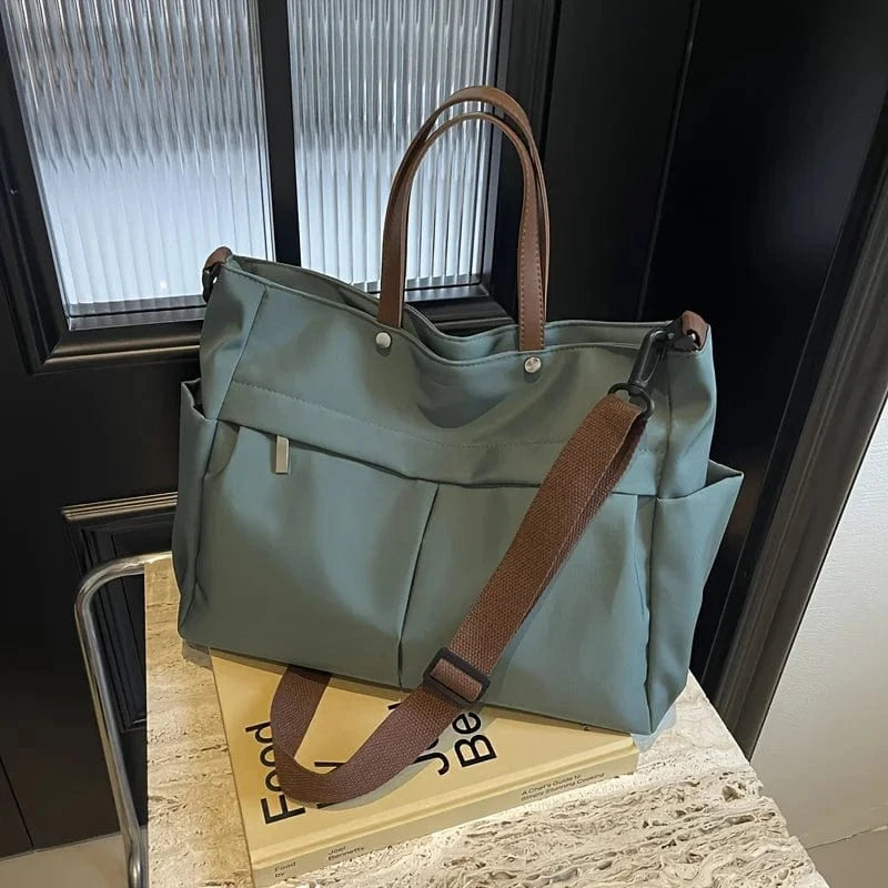 Grand Sac de Cours Cabas Vert