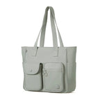 Grand Sac de Cours en Toile Gris