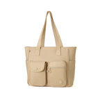 Grand Sac de Cours en Toile Khaki