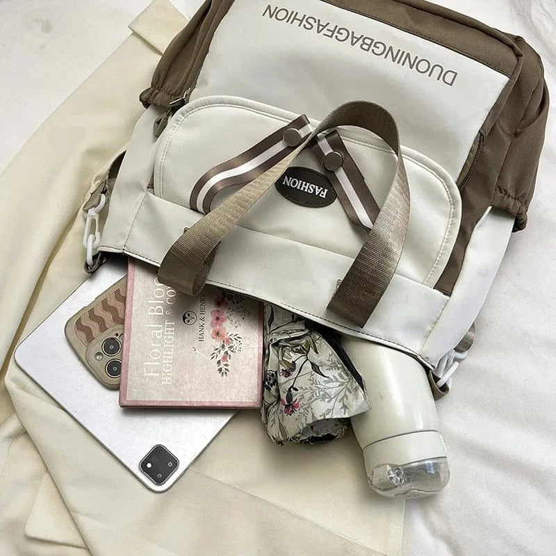 Grand Sac de Cours Vintage