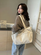 Sac de Cours Souple en Velours