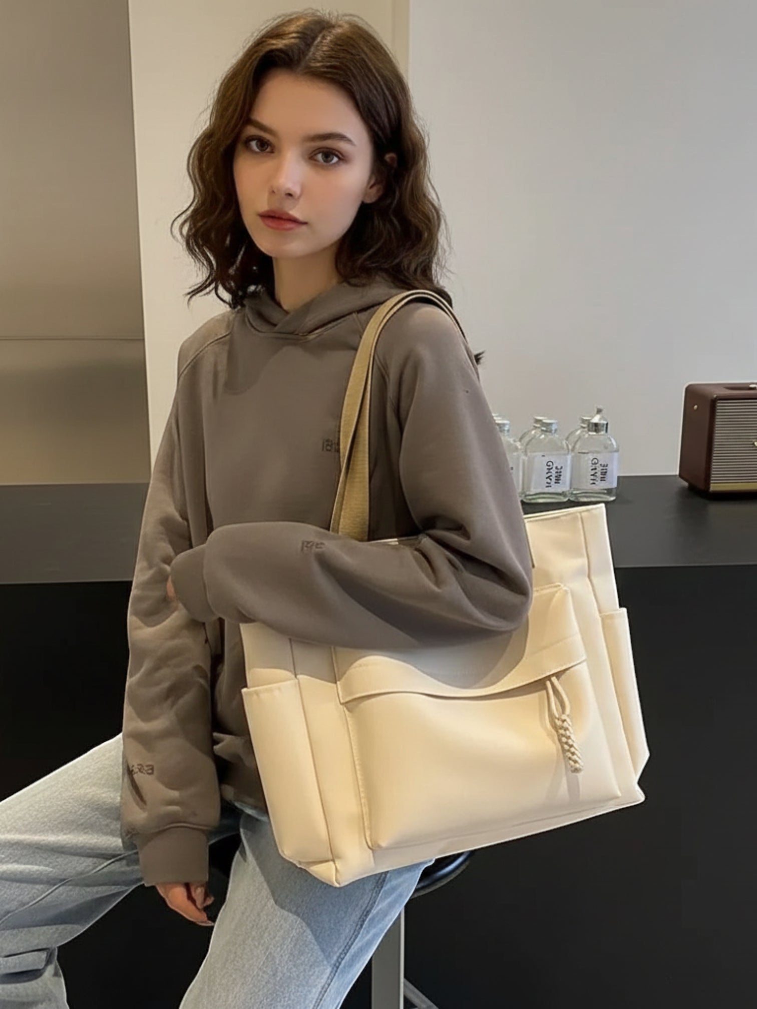 Sac Cabas de Cours en Toile Imperméable