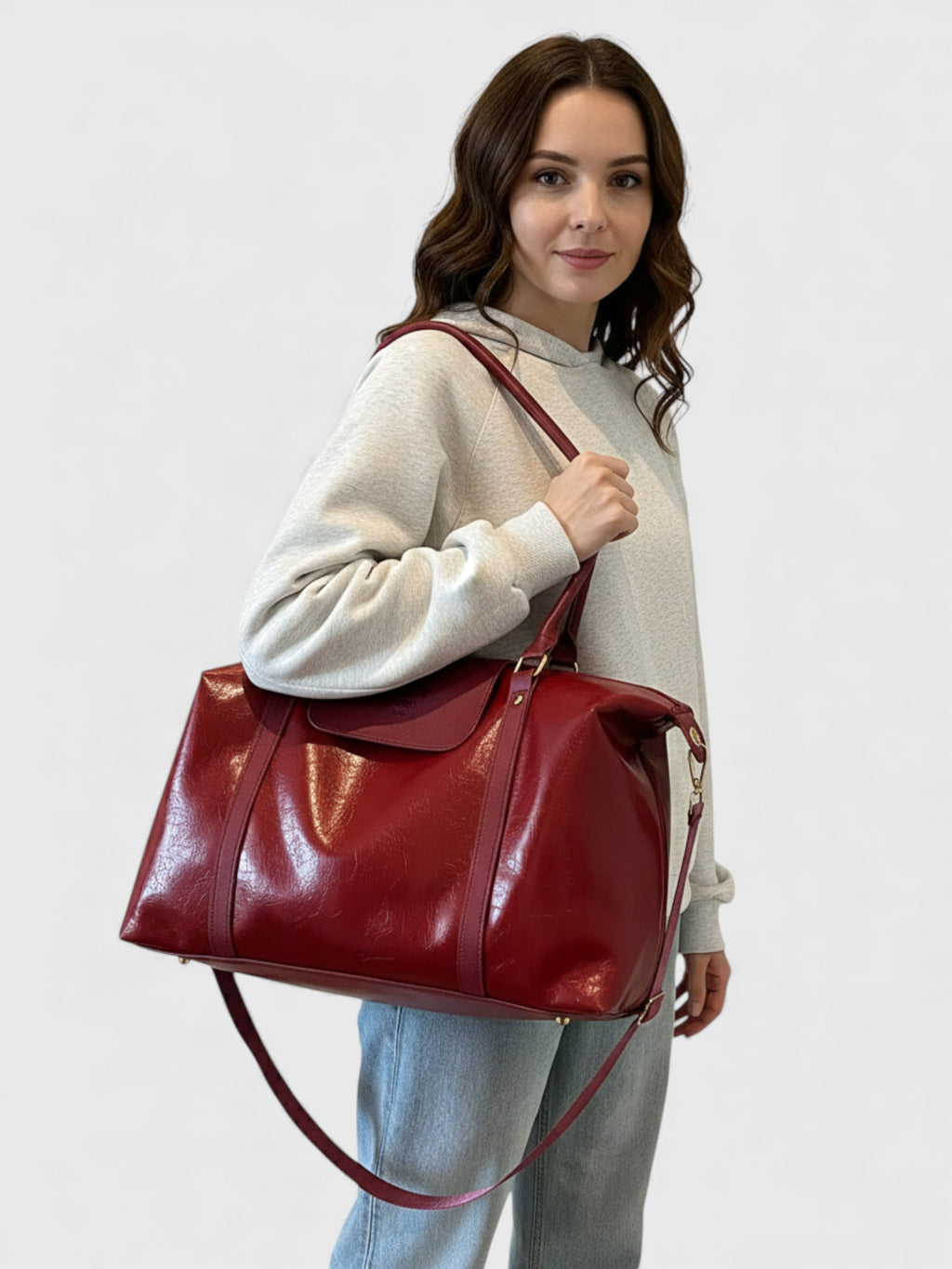 Cabas de Cours Simili Cuir Fashion