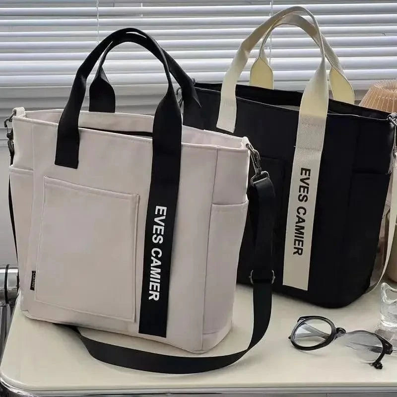 Petit Sac a Main de Cours en Toile