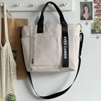 Petit Sac a Main de Cours en Toile Beige