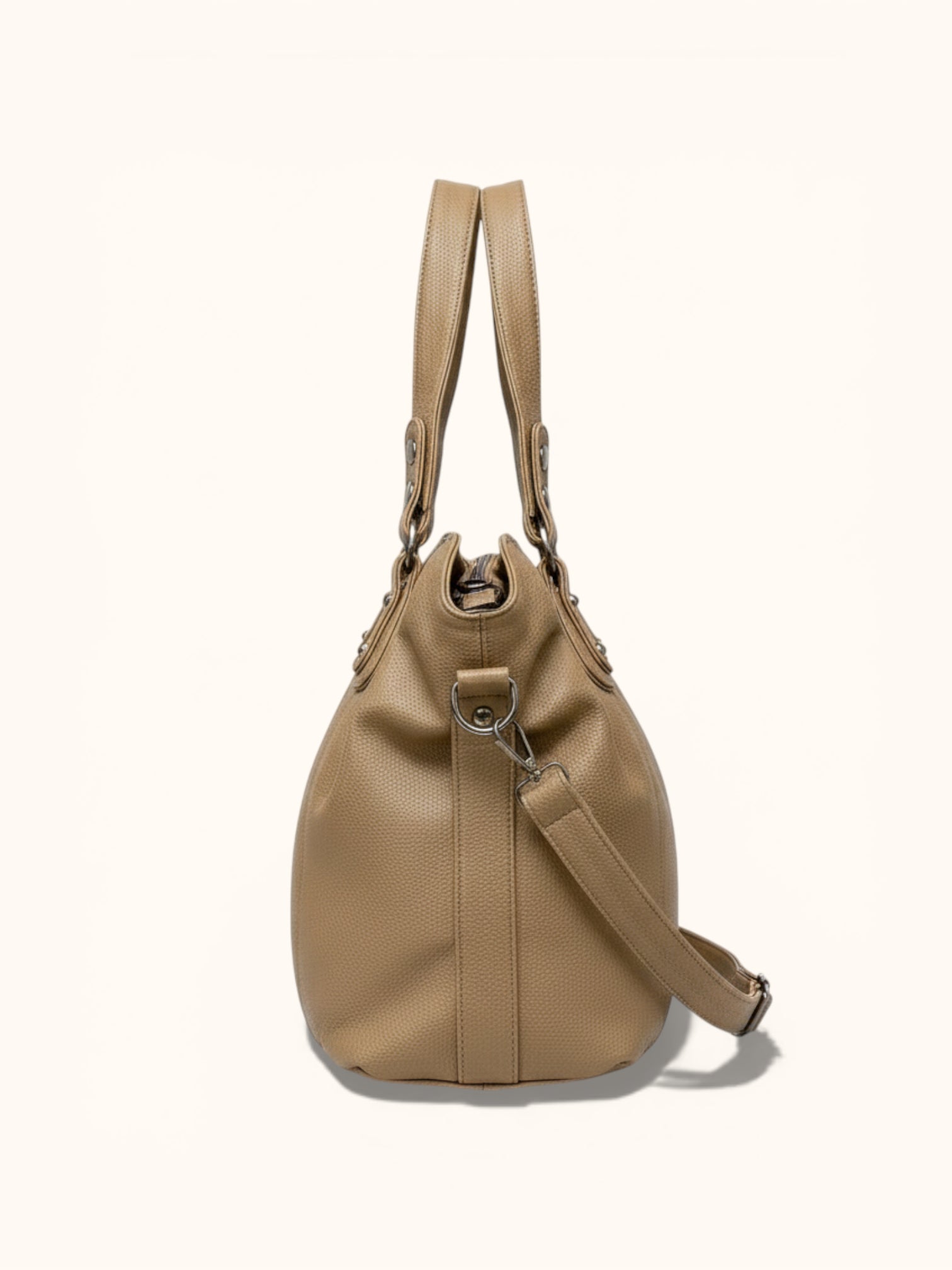Sac de Cours Cuir Vegan Camel