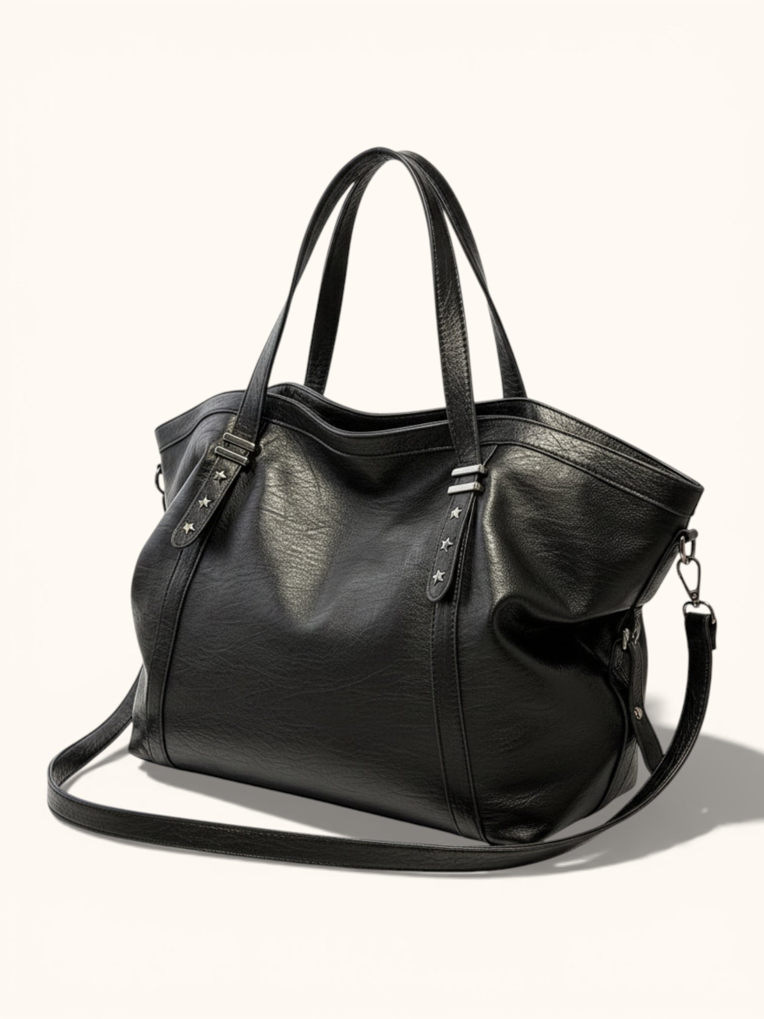 Sac de Cours Vintage en Simili Cuir Marron